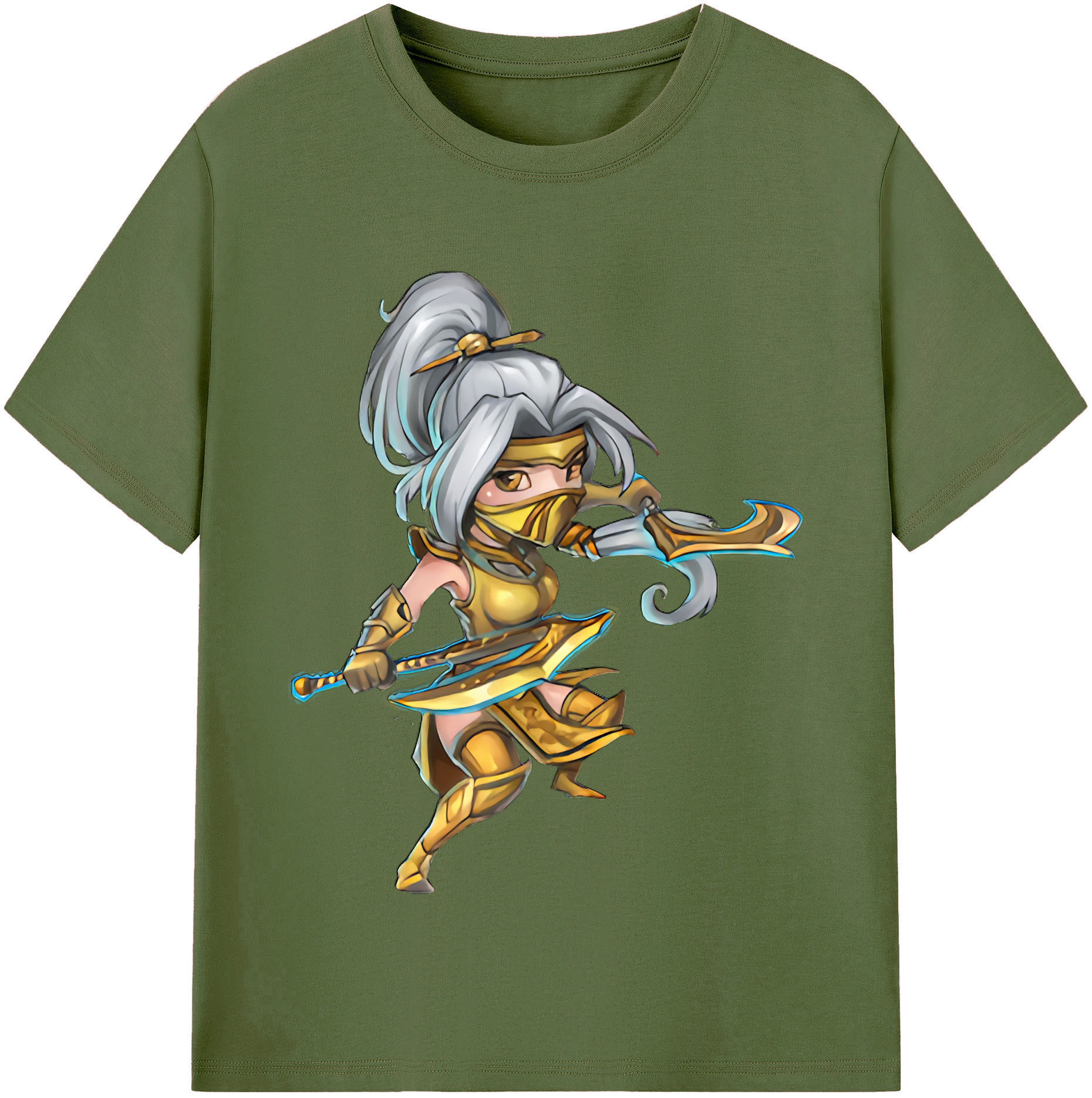 リーグ・オブ・レジェンド League of Legends LOL 綿100％半袖Tシャツ（フロントプリント）